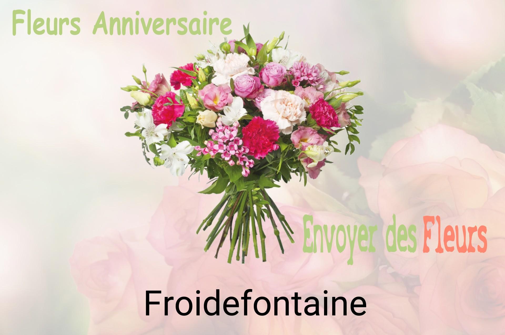 Bouquet de fleurs d’anniversaire livré à Froidefontaine