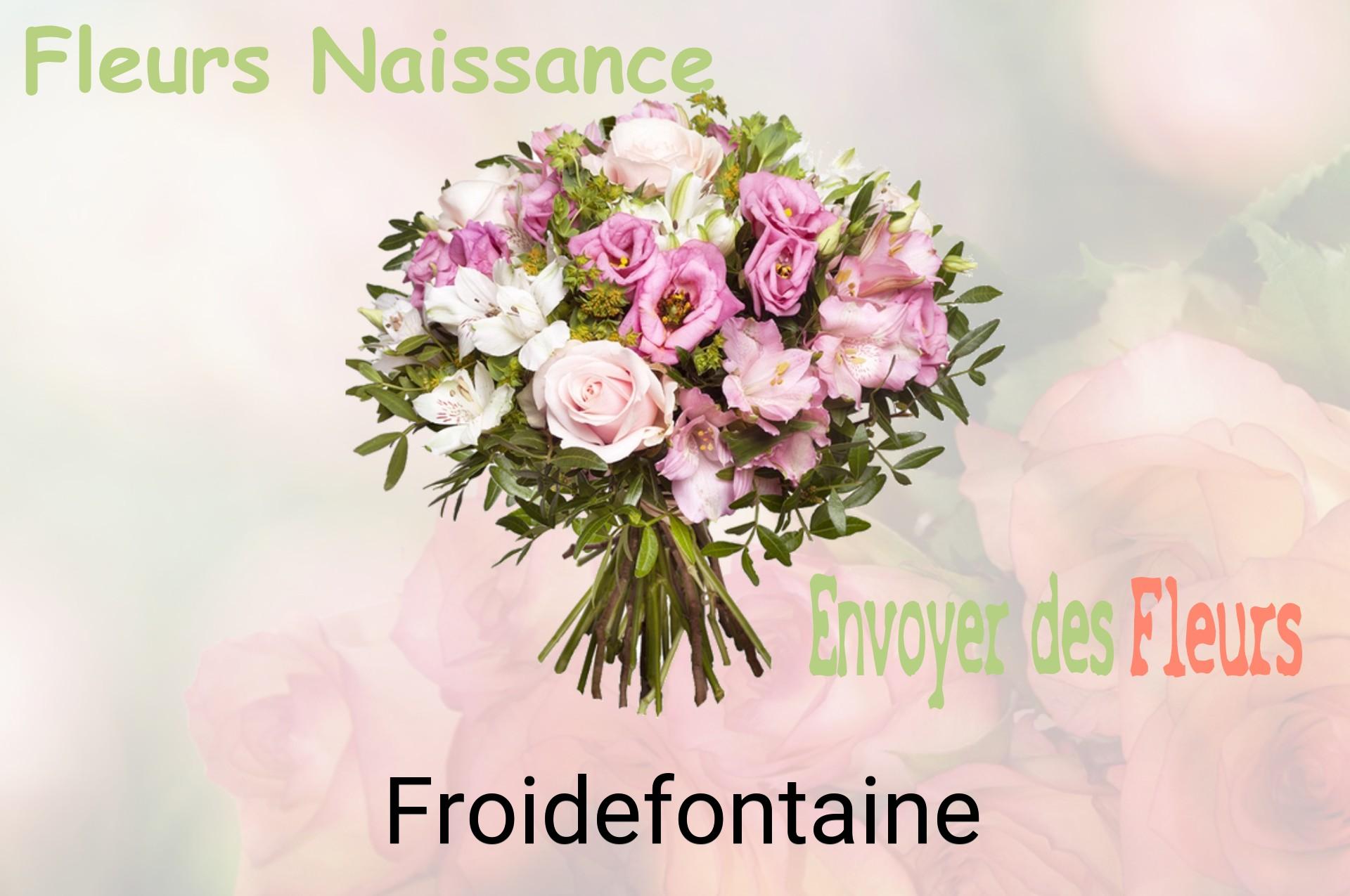 Bouquet de fleurs de naissance livré à Froidefontaine
